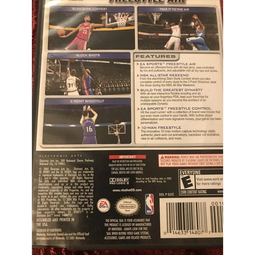 NBA‎ Live 2005 (Nintendo GameCube, 2004) Complete!